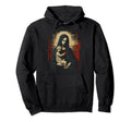 Mary Jesus Distressed 90S Goth Grunge Hoodie - Unique Graphic Men Women - T-Shirt, Sweatshirt, Hoodie