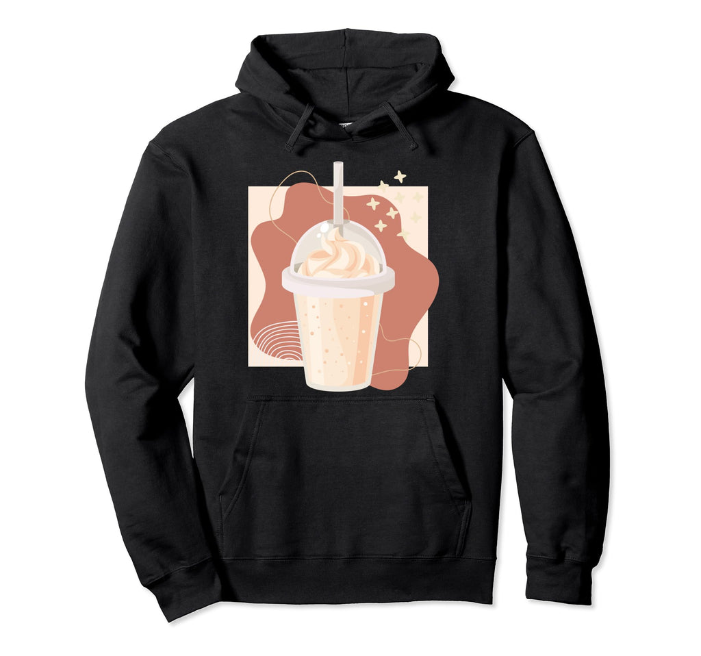 Boho Vanilla Milkshake Iced Latte Hoodie - Custom Art Print for Adults - T-Shirt, Sweatshirt, Hoodie