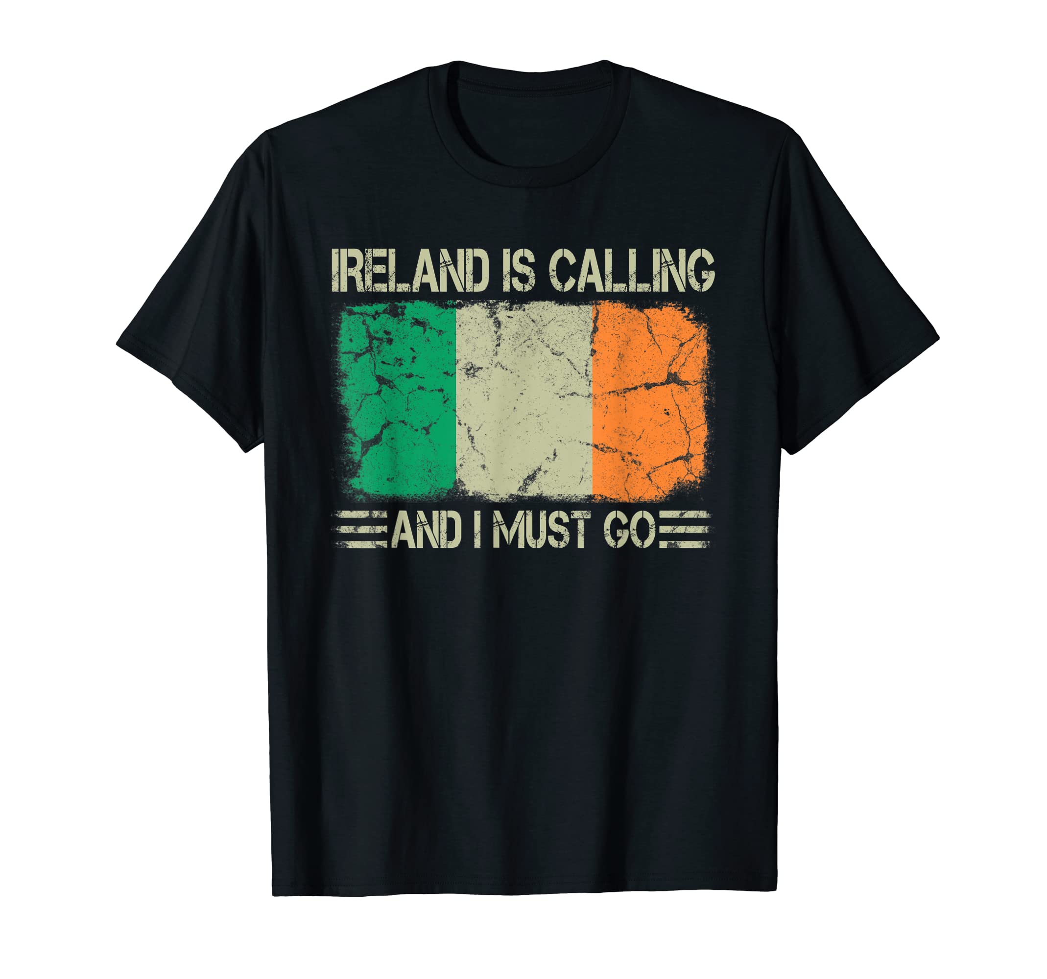 Irish Flag Ireland Is Calling And I T-Shirt - Custom Art Print for Adults - T-Shirt, Sweatshirt, Hoodie
