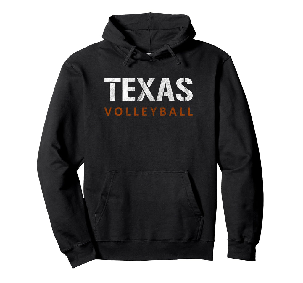 Texas Volleyball Distressed Hoodie - Unique Graphic Men Women - T-Shirt, Sweatshirt, Hoodie