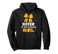 Sister Birthday Baseball Softball Bow Family Hoodie - Unique Graphic Unisex - T-Shirt, Sweatshirt, Hoodie