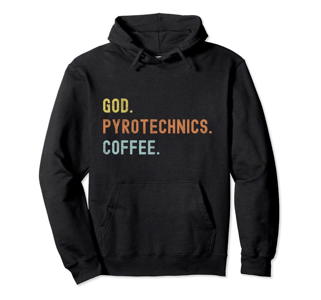 Vintages Pyrotechnics And Coffee Hoodie - Graphic Print Men Women - T-Shirt, Sweatshirt, Hoodie