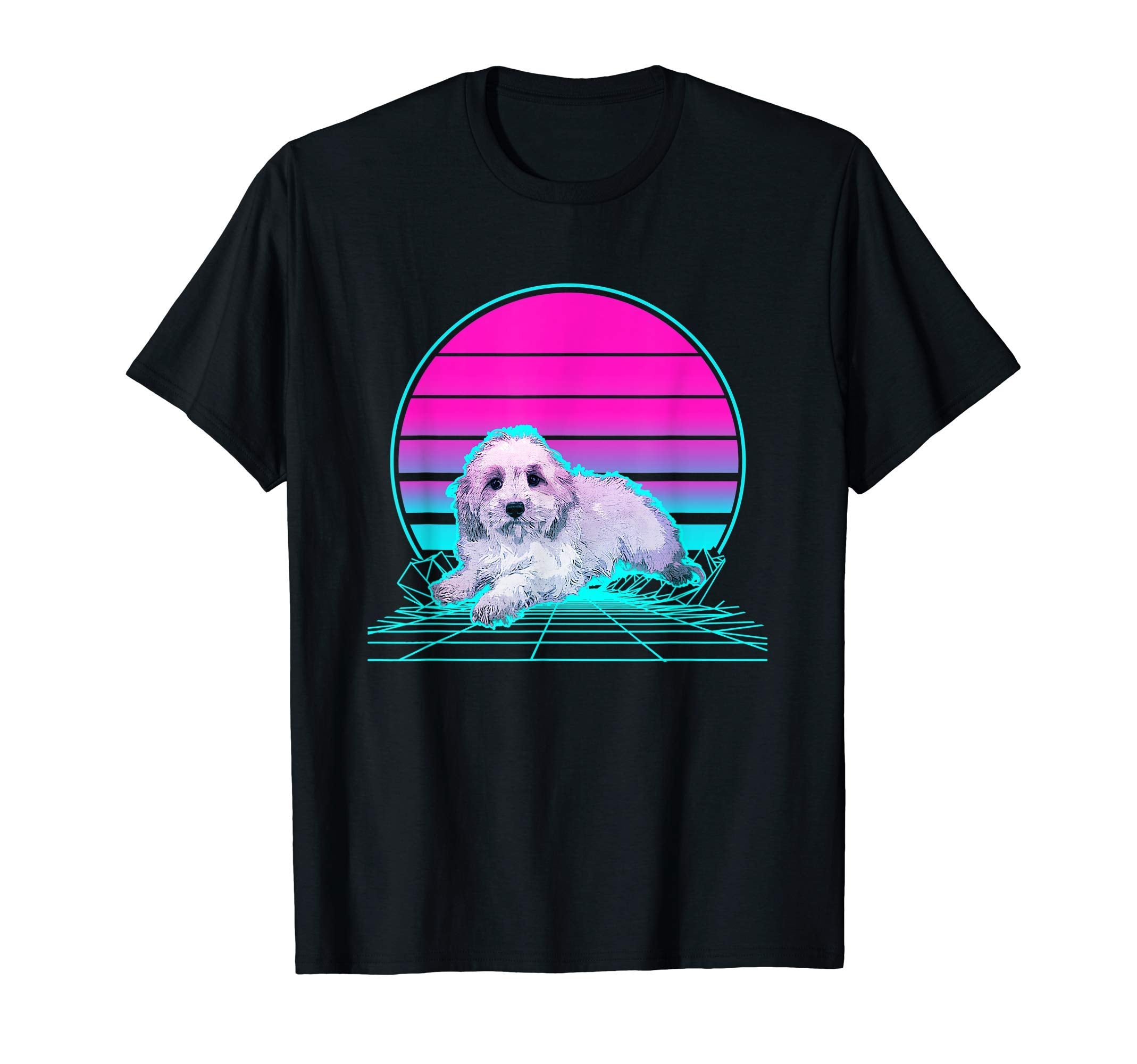 Sunset Cavachon T-Shirt - Casual Everyday Wear Men Women - T-Shirt, Sweatshirt, Hoodie