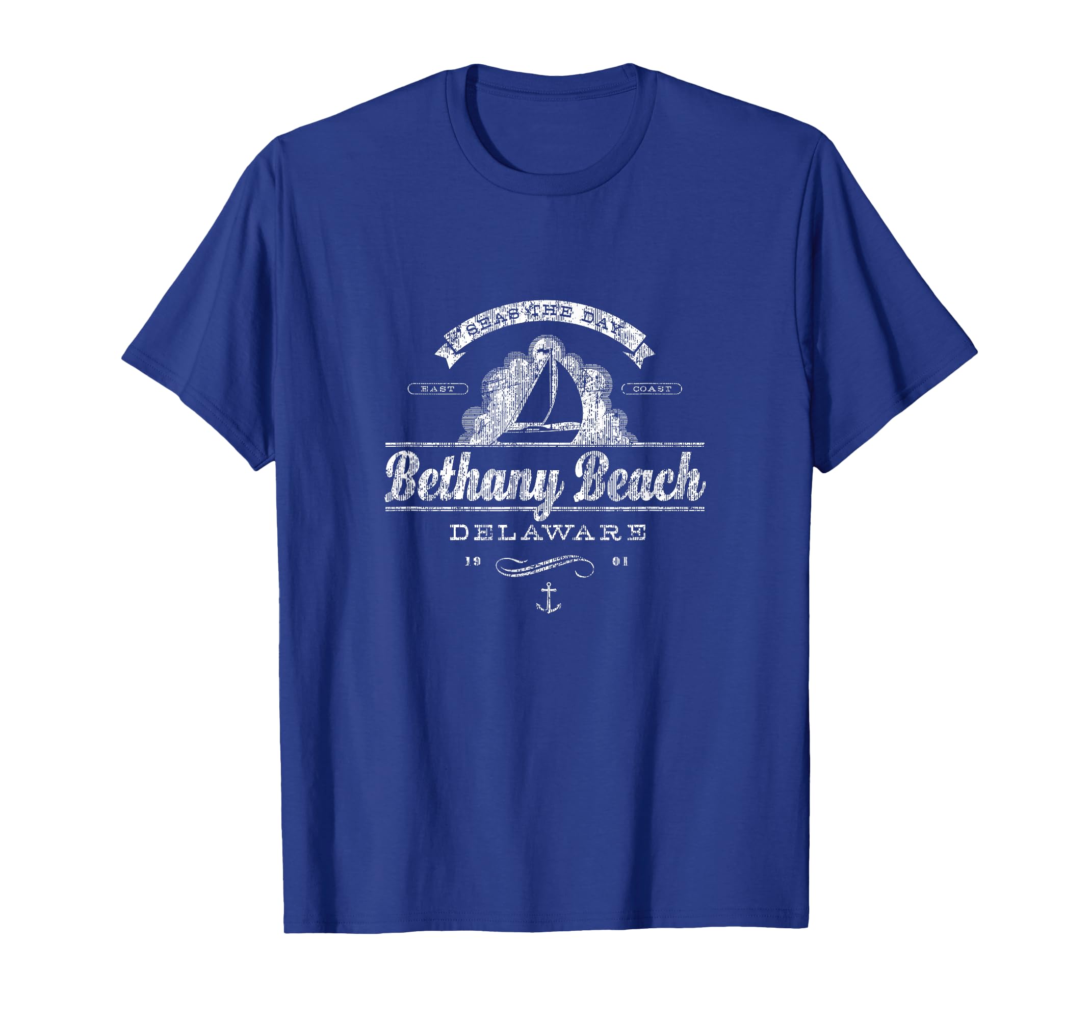 Bethany Beach De Sailboat Nautical T-Shirt - Casual Everyday Wear Unisex - T-Shirt, Sweatshirt, Hoodie