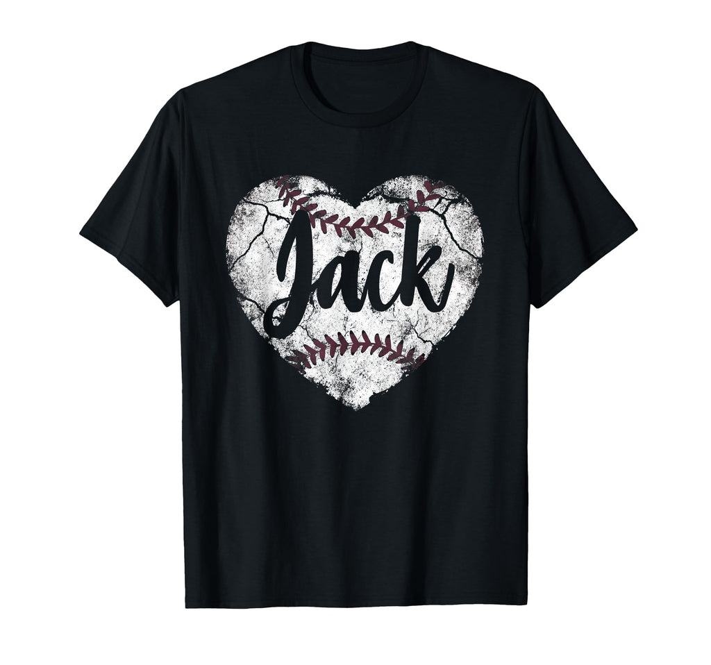 Jack Baseball Personalized Name T-Shirt - Casual Everyday Wear Men Women - T-Shirt, Sweatshirt, Hoodie