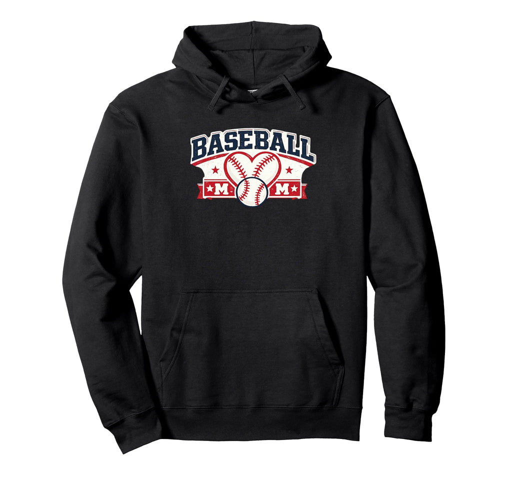 Proud Baseball Moms Squad Little Hoodie - Custom Art Print Men Women - T-Shirt, Sweatshirt, Hoodie