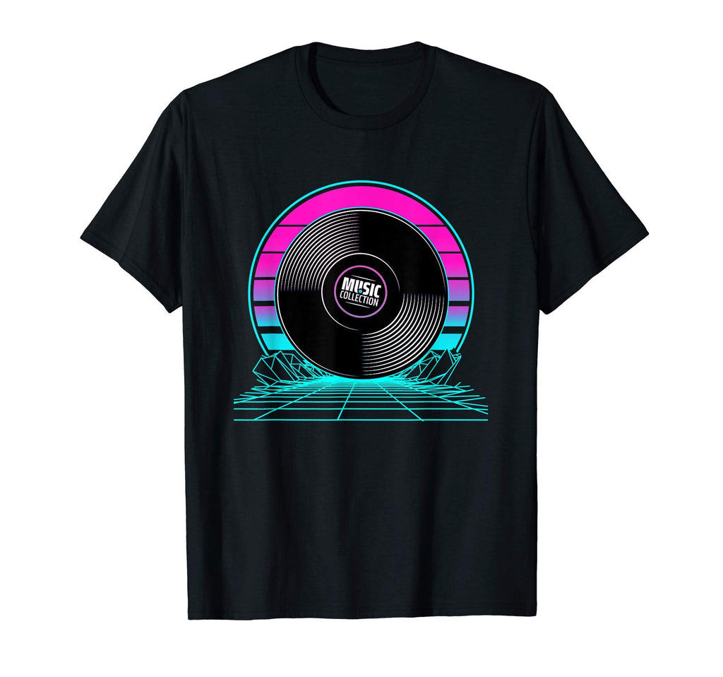 Sunset Vinyl Record T-Shirt - Fun Novelty Design Unisex - T-Shirt, Sweatshirt, Hoodie