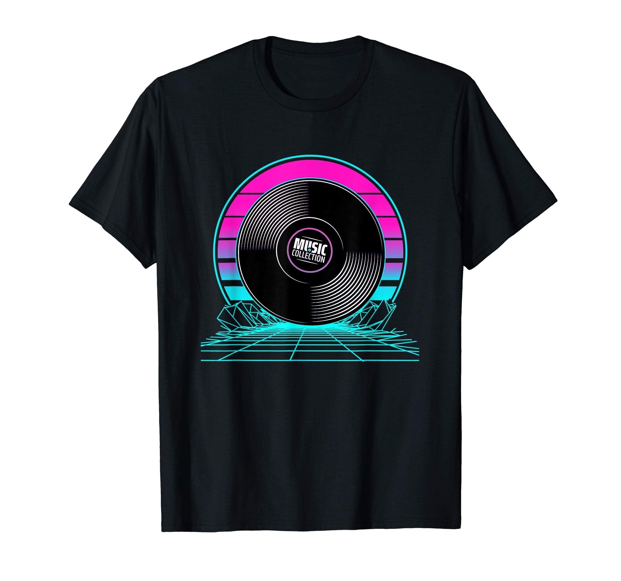 Sunset Vinyl Record T-Shirt - Fun Novelty Design Unisex - T-Shirt, Sweatshirt, Hoodie