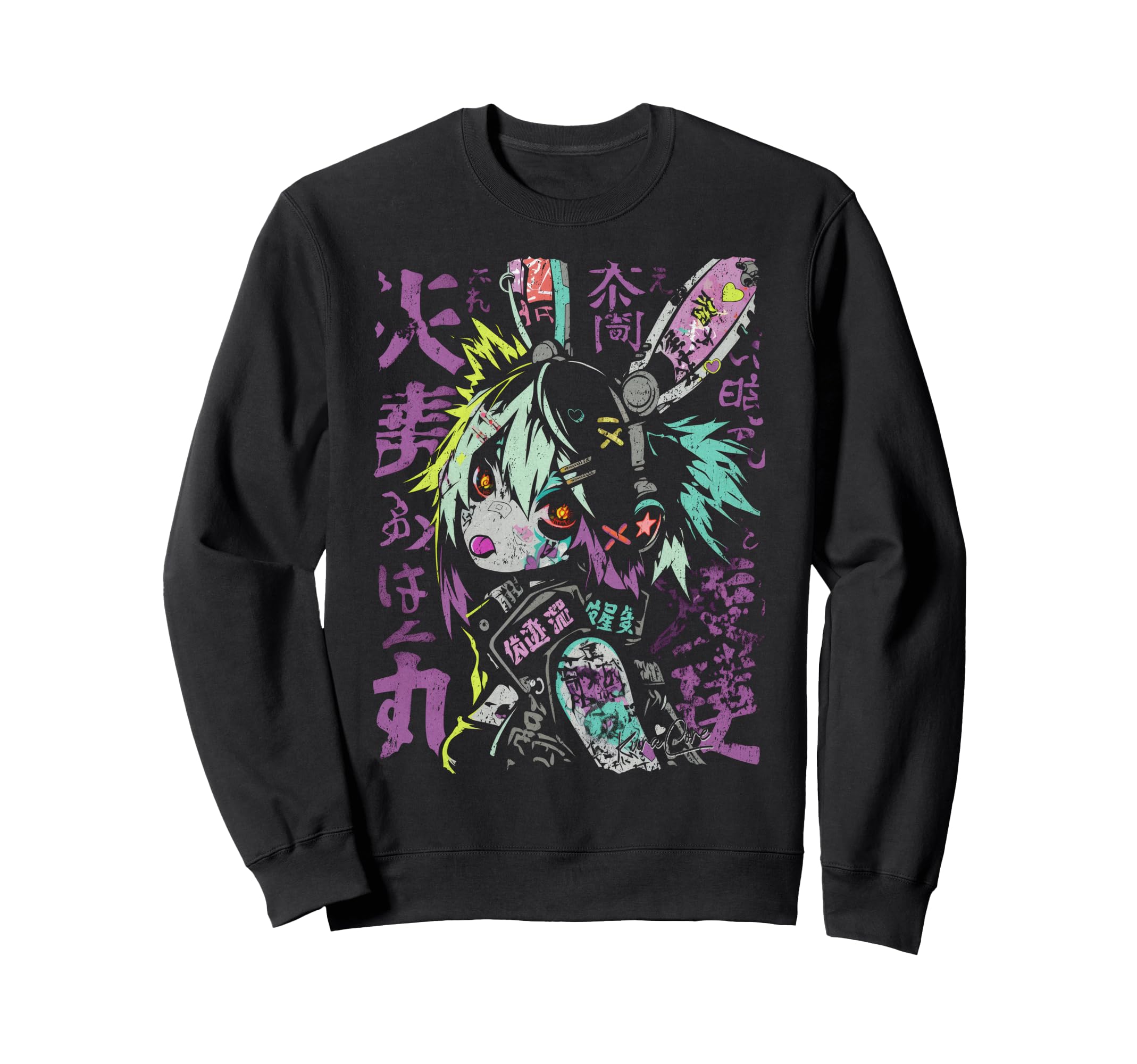 Japanese Streetwear Cyberpunk Y2K Sweatshirt - Novelty Apparel Unisex - T-Shirt, Sweatshirt, Hoodie