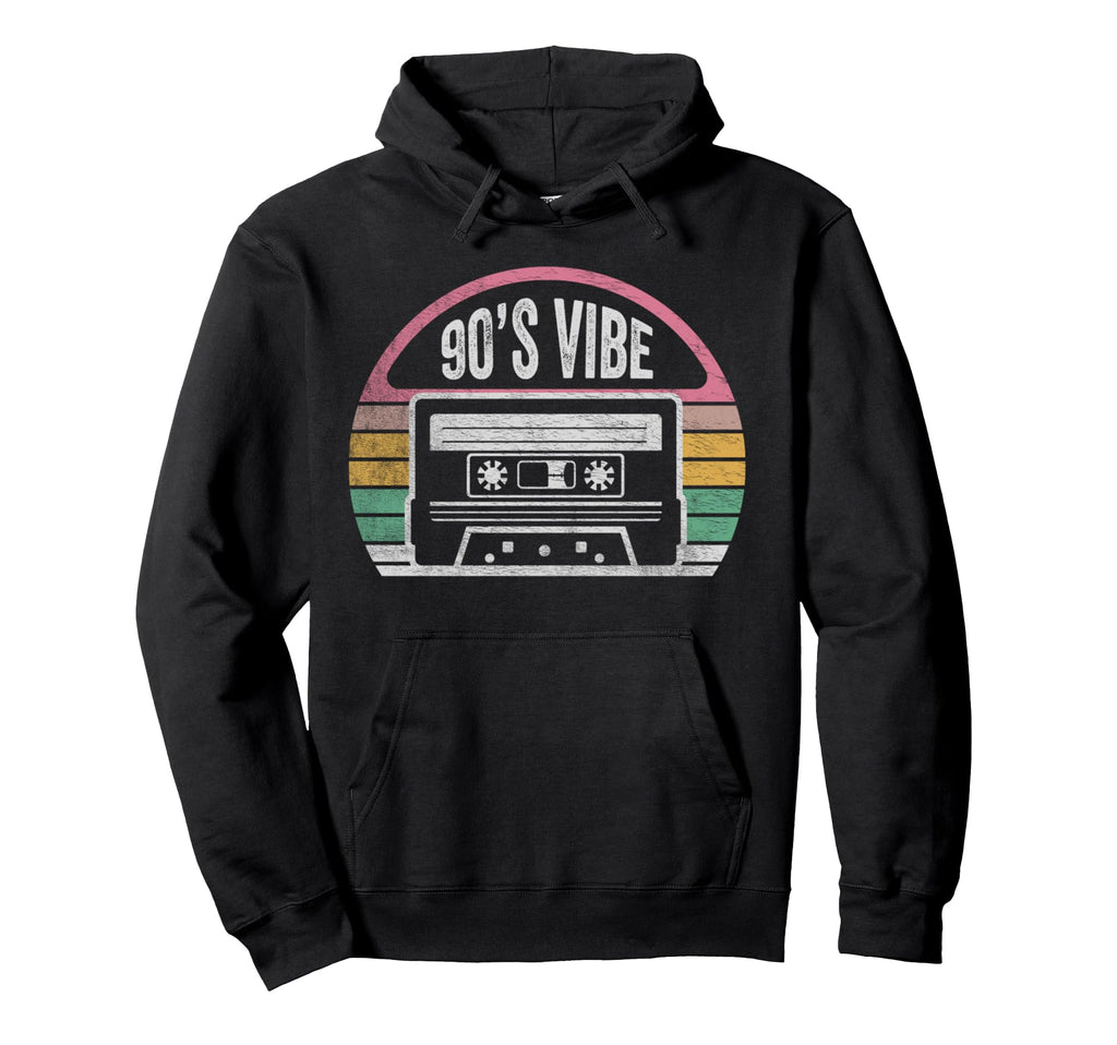 90S Vibe Cassette Tape Music Hoodie - Trendy Graphic Unisex - T-Shirt, Sweatshirt, Hoodie