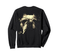 French Bulldog Glasses Smoking Sweatshirt - Minimalist Print for Adults - T-Shirt, Sweatshirt, Hoodie