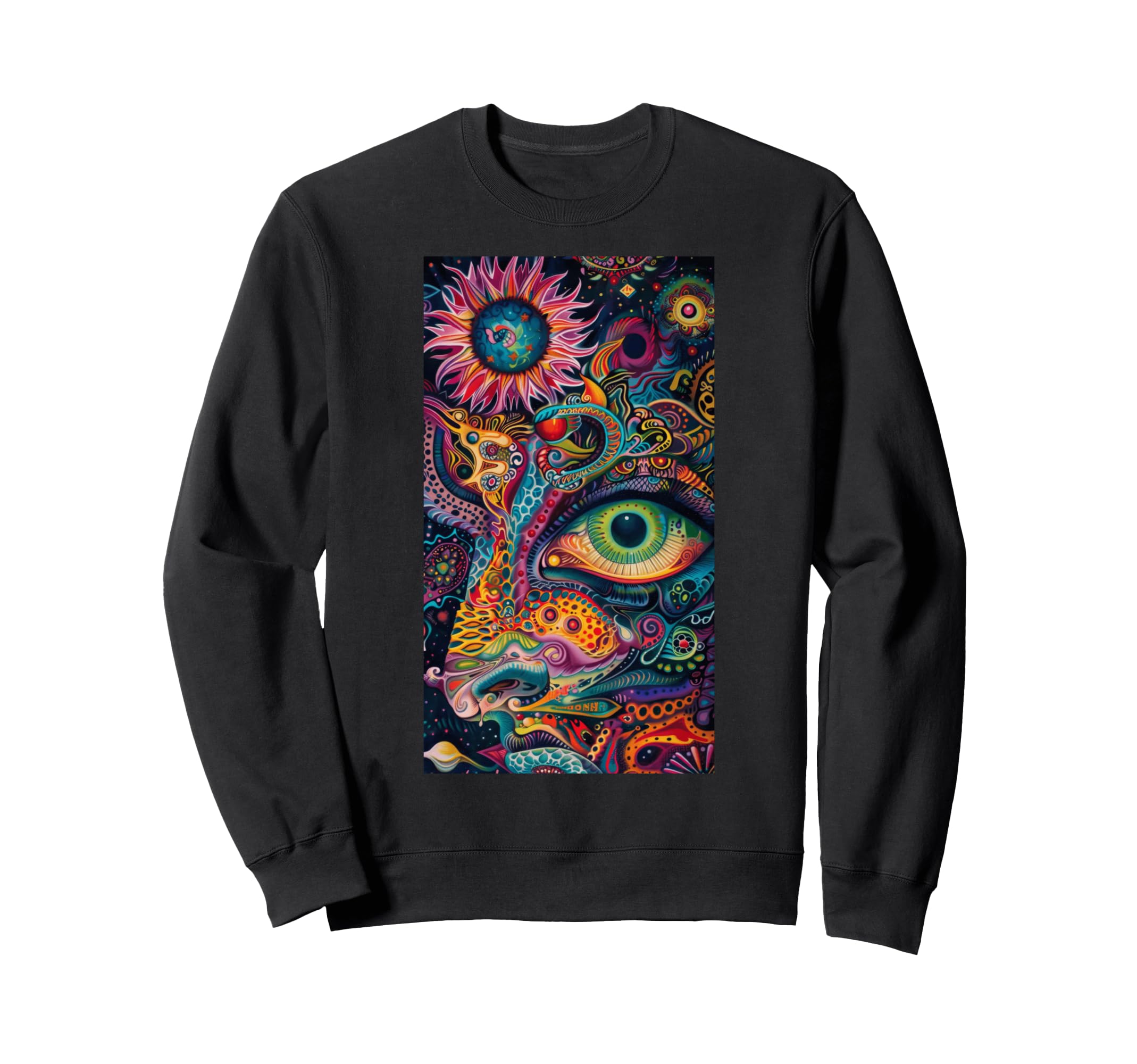 Psychedelic Eye Psychedelic Sweatshirt - Aesthetic Graphic for Adults - T-Shirt, Sweatshirt, Hoodie