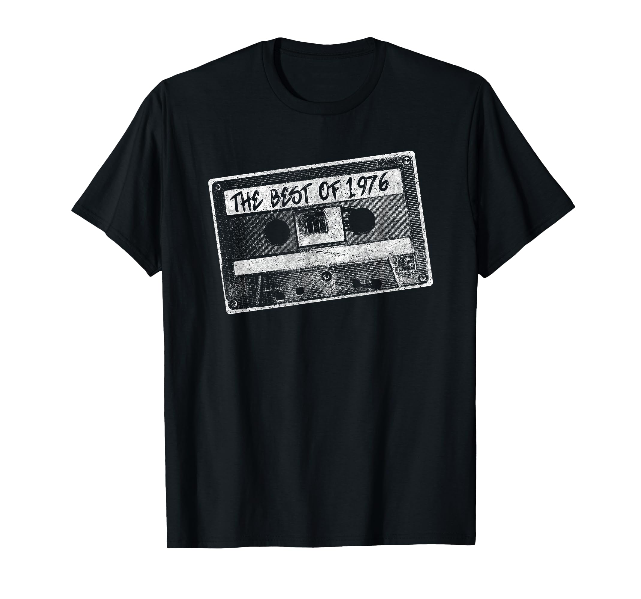 Cassette Tape Best 1976 Born Birthday T-Shirt - Graphic Print Men Women - T-Shirt, Sweatshirt, Hoodie