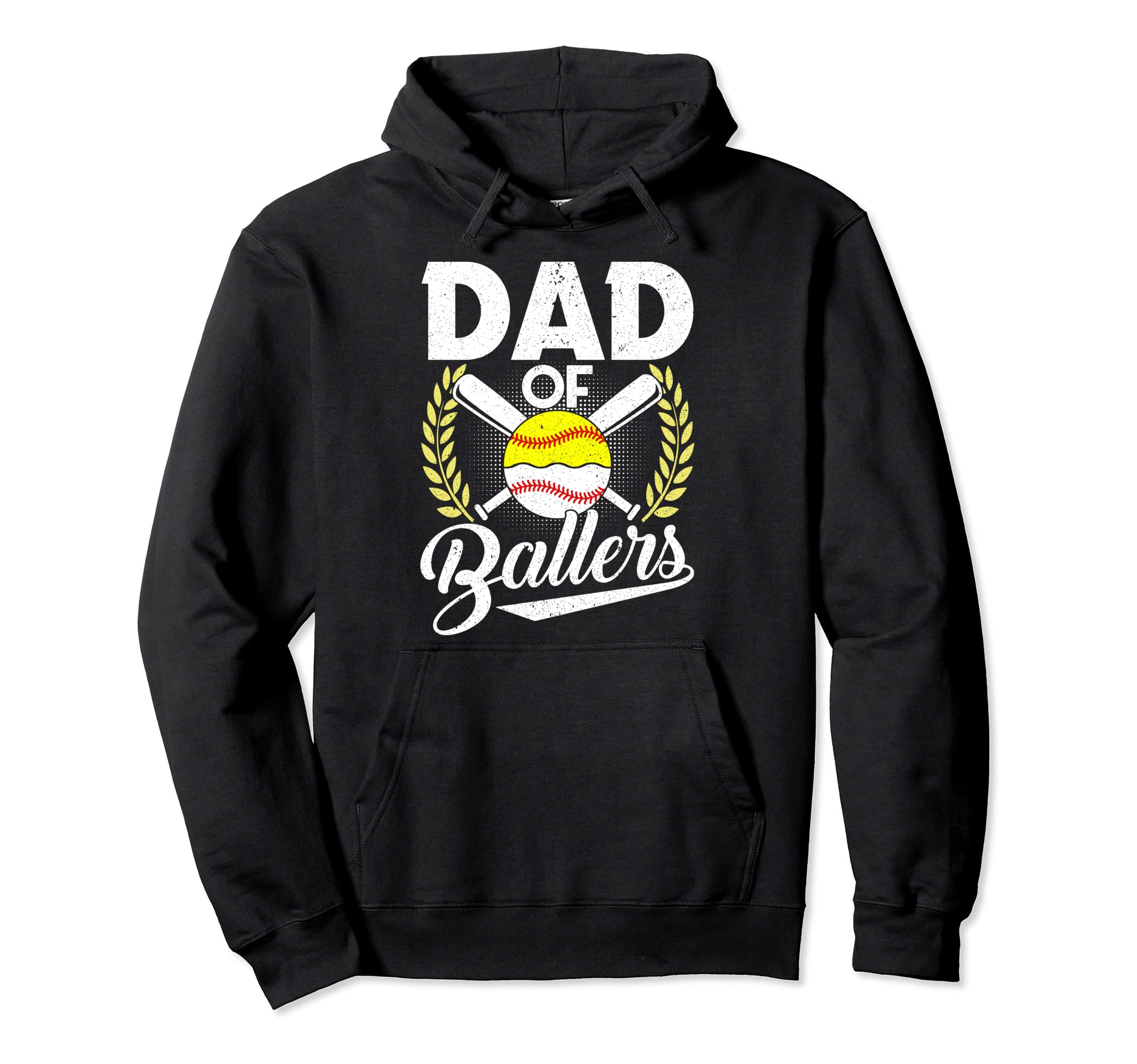Dad Ballers Baseball Lover Dad Gift Hoodie - Casual Everyday Wear Unisex - T-Shirt, Sweatshirt, Hoodie
