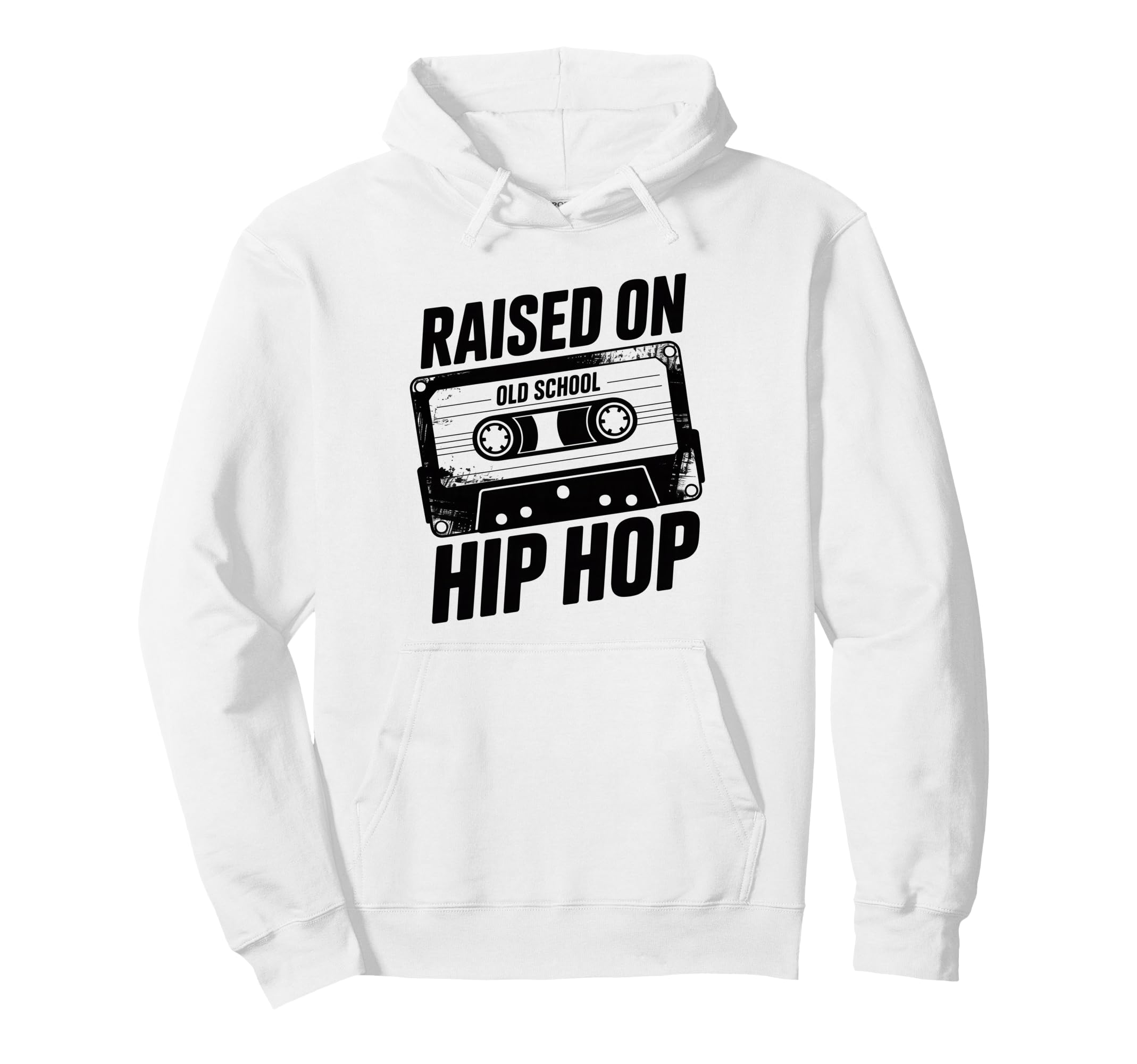 Old School Hip Hop Cassette Raised Hoodie - Aesthetic Graphic Men Women - T-Shirt, Sweatshirt, Hoodie