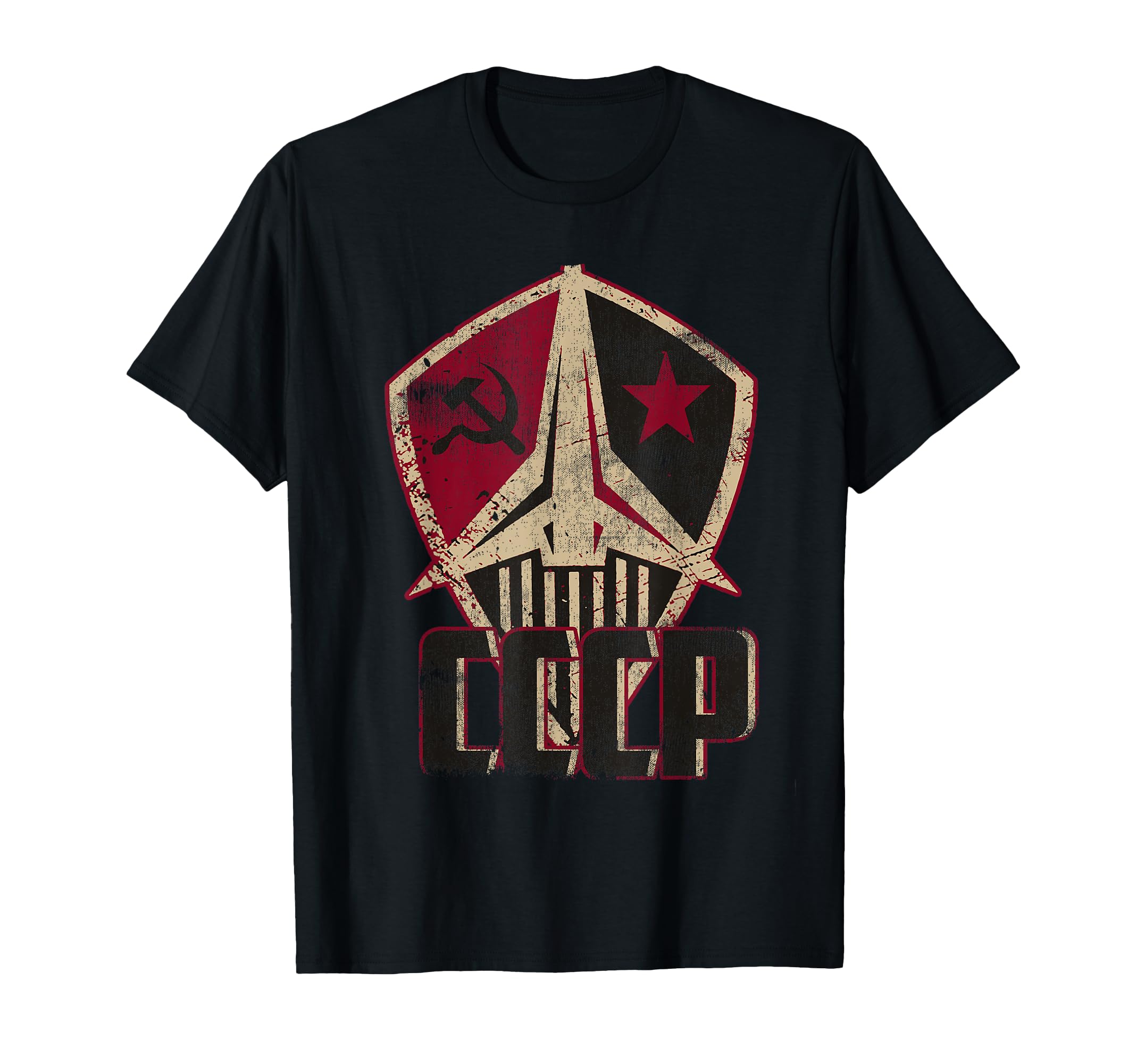Soviet Russian Ussr Space Distressed T-Shirt - Fun Novelty Design Unisex - T-Shirt, Sweatshirt, Hoodie