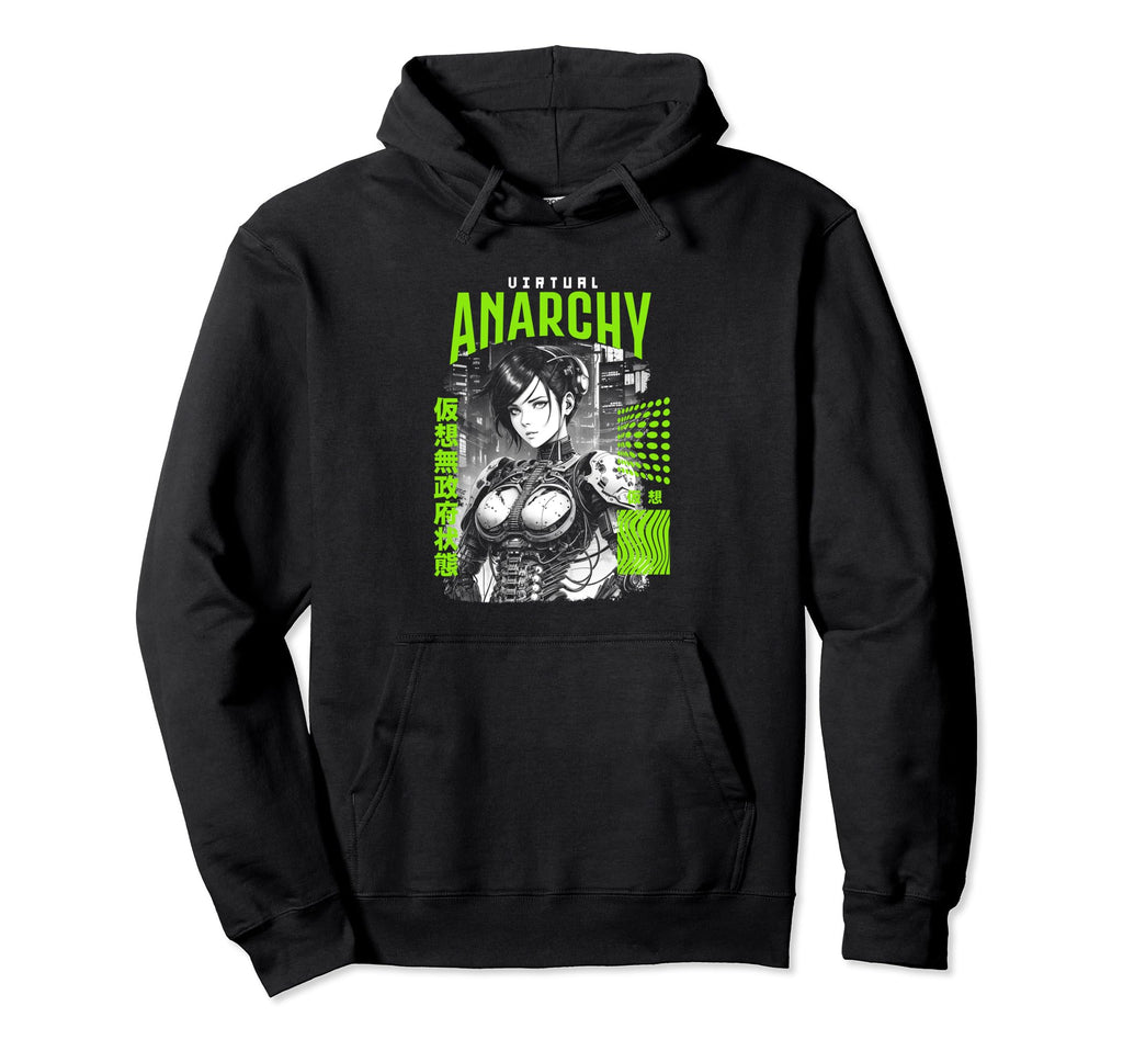 Japanese Anime Urban Cyber Vaporwave Hoodie - Unique Graphic Men Women - T-Shirt, Sweatshirt, Hoodie