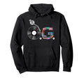 Old School Og Hip Hop Head Vinyl Cds Hoodie - Novelty Apparel Men Women - T-Shirt, Sweatshirt, Hoodie