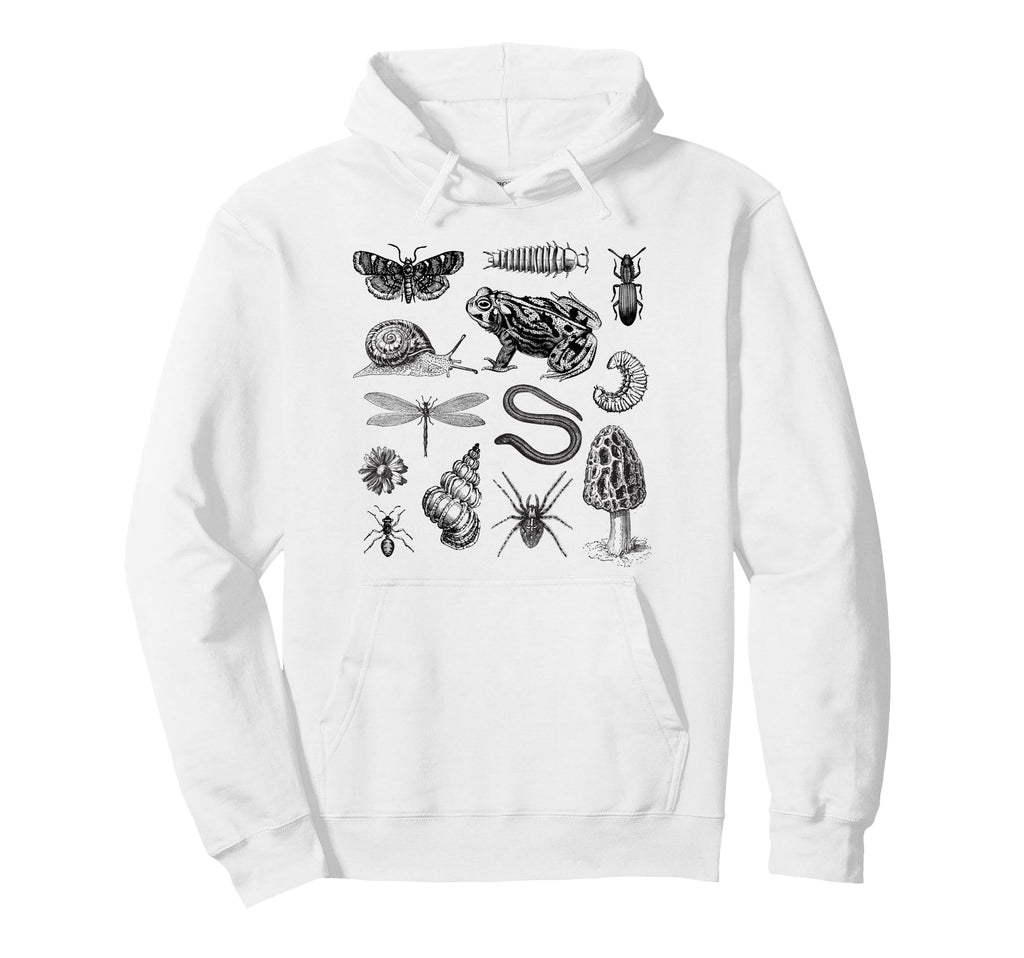 Frog Mushroom Snail Moth Insect Hoodie - Novelty Apparel for Adults - T-Shirt, Sweatshirt, Hoodie