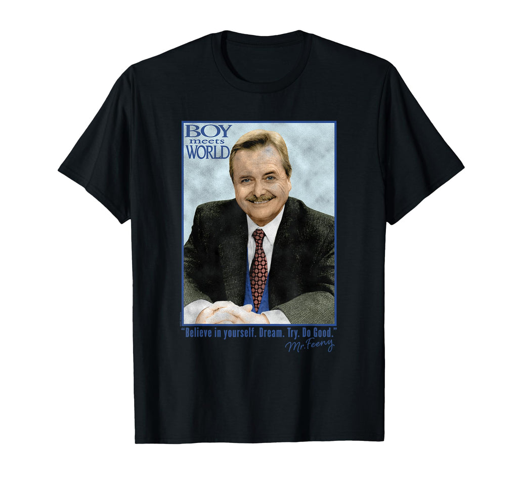 Meets World Mr Feeny And Photo 90S T-Shirt - Fun Novelty Design for Adults - T-Shirt, Sweatshirt, Hoodie