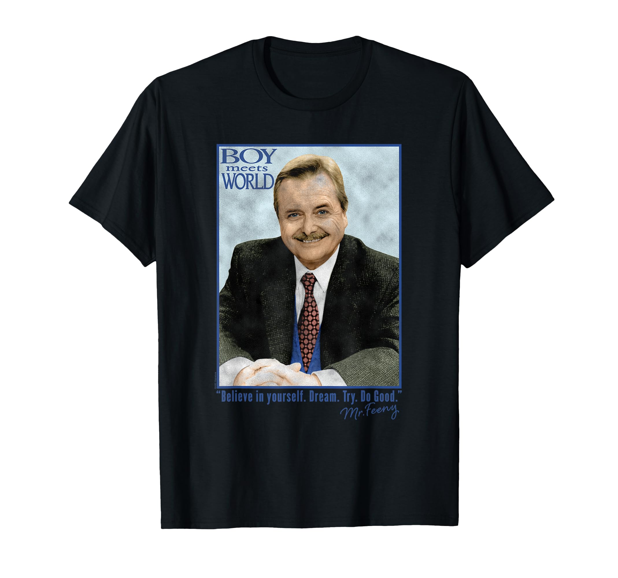 Meets World Mr Feeny And Photo 90S T-Shirt - Fun Novelty Design for Adults - T-Shirt, Sweatshirt, Hoodie