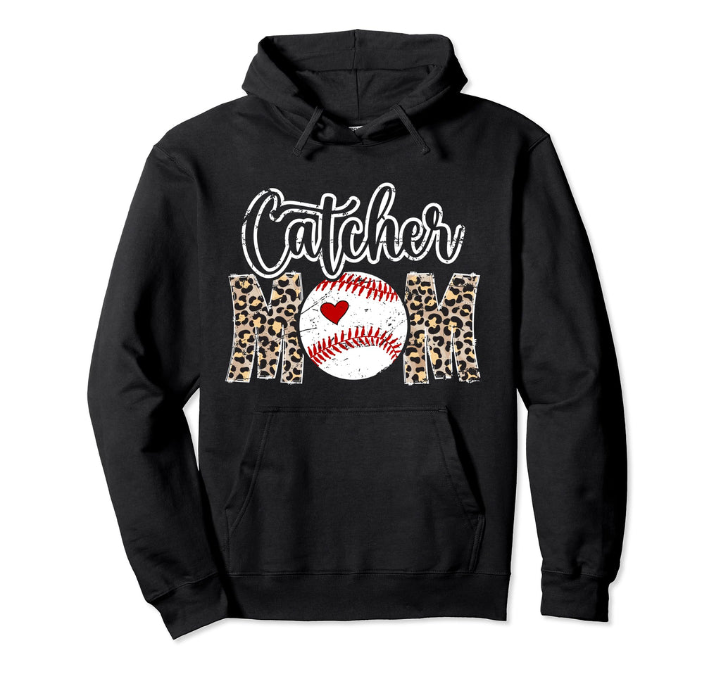 Baseball Catcher Mom Baseball Catcher Mother Hoodie - Graphic Print Unisex - T-Shirt, Sweatshirt, Hoodie
