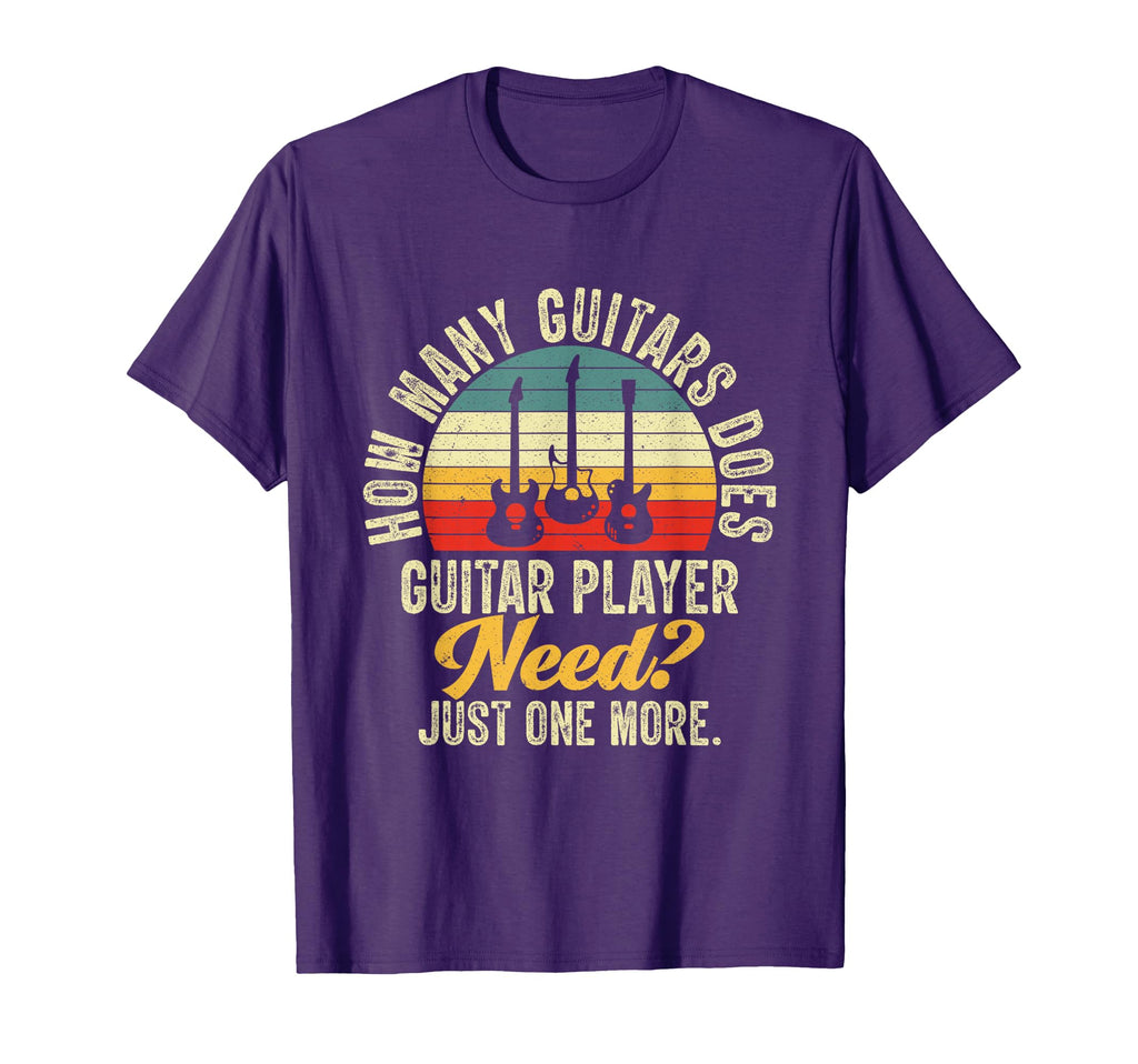 How Many Guitars Guitar Gifts T-Shirt - Casual Everyday Wear Men Women - T-Shirt, Sweatshirt, Hoodie