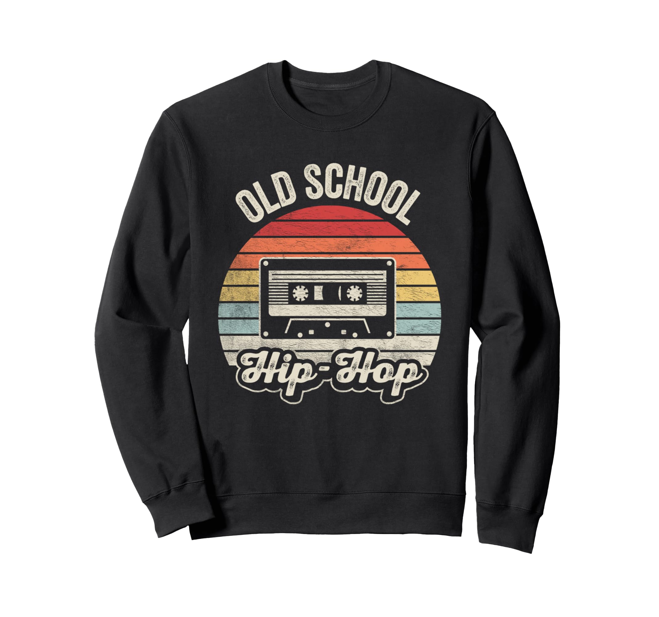Old School Hip Hop Cassette Sweatshirt - Fun Novelty Design for Adults - T-Shirt, Sweatshirt, Hoodie