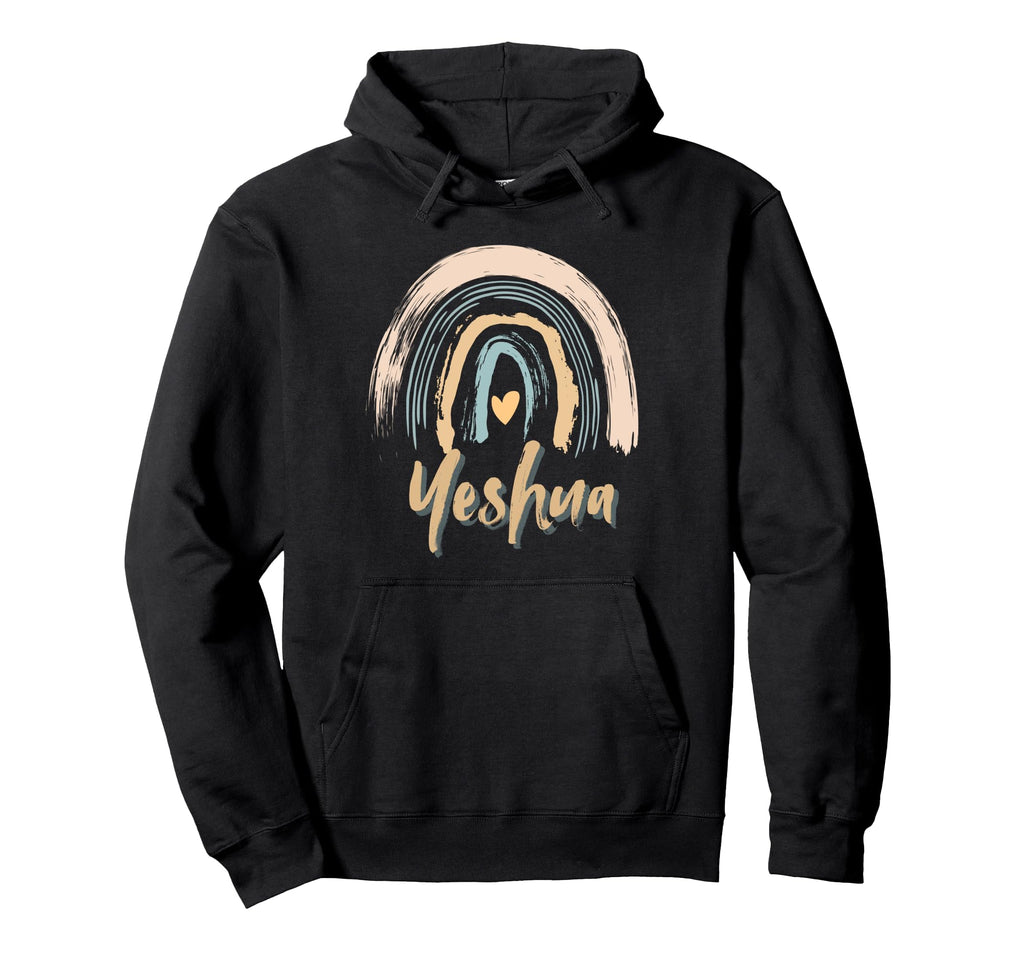 Boho Rainbow Heart Religious Christian Hoodie - Trendy Graphic for Adults - T-Shirt, Sweatshirt, Hoodie