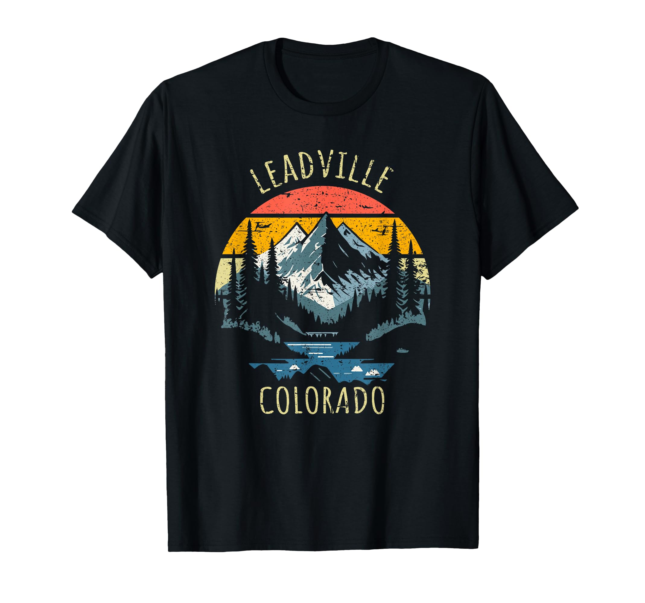 Leadville Colorado Usa Mountain T-Shirt - Custom Art Print Unisex - T-Shirt, Sweatshirt, Hoodie