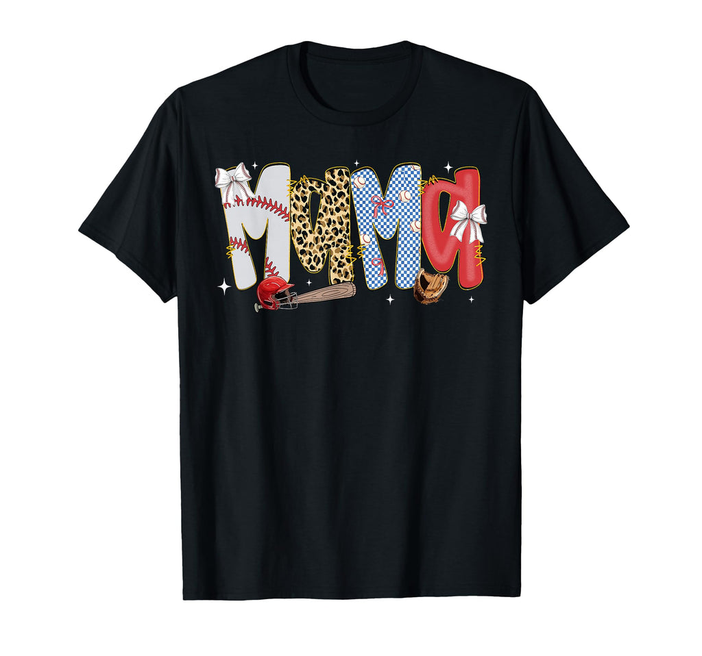 Baseball Mama Coquette Bow Game Day T-Shirt - Minimalist Print Unisex - T-Shirt, Sweatshirt, Hoodie