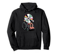 Wheelchair Compact Disc Old School Hoodie - Casual Everyday Wear Unisex - T-Shirt, Sweatshirt, Hoodie