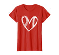 Baseball Outlined Heart Teens Love T-Shirt - Minimalist Print for Adults - T-Shirt, Sweatshirt, Hoodie