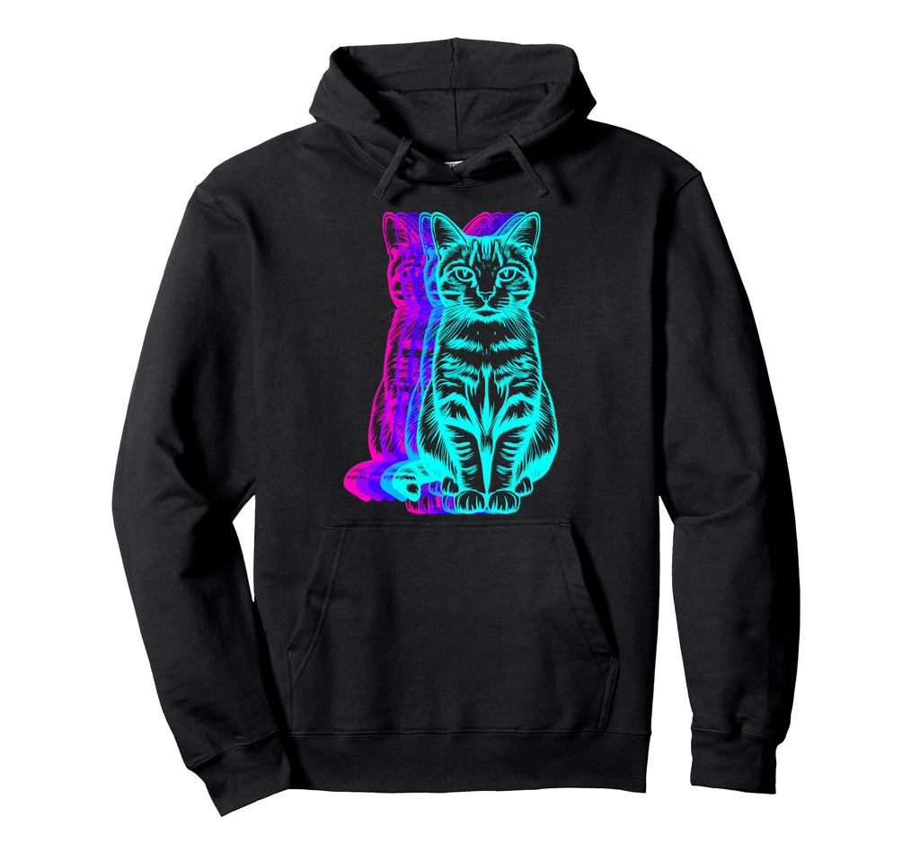 Cat Pet Vaporwave Hoodie - Trendy Graphic Unisex - T-Shirt, Sweatshirt, Hoodie