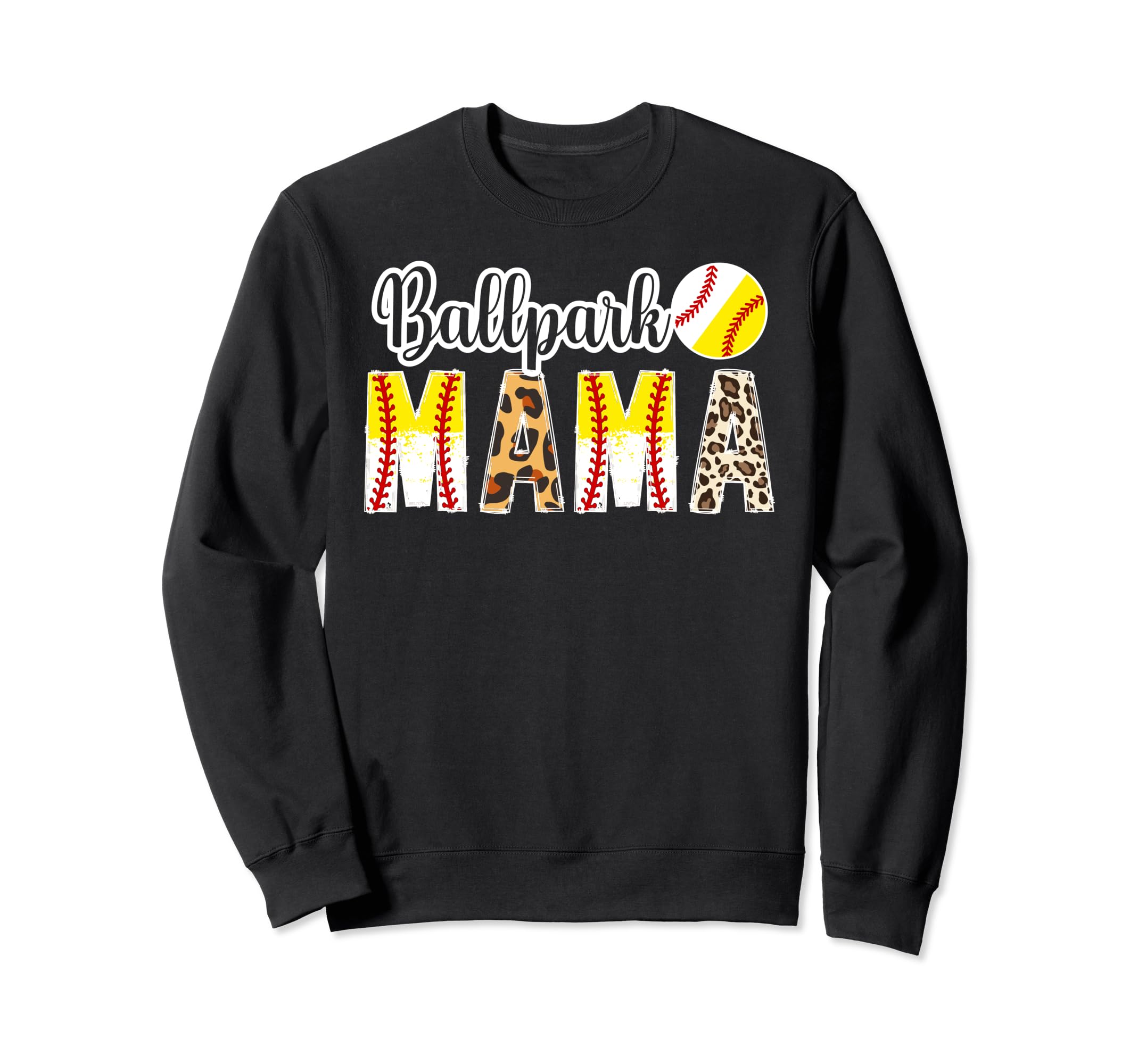 Ballpark Mama Softball Baseball Sweatshirt - Aesthetic Graphic Men Women - T-Shirt, Sweatshirt, Hoodie