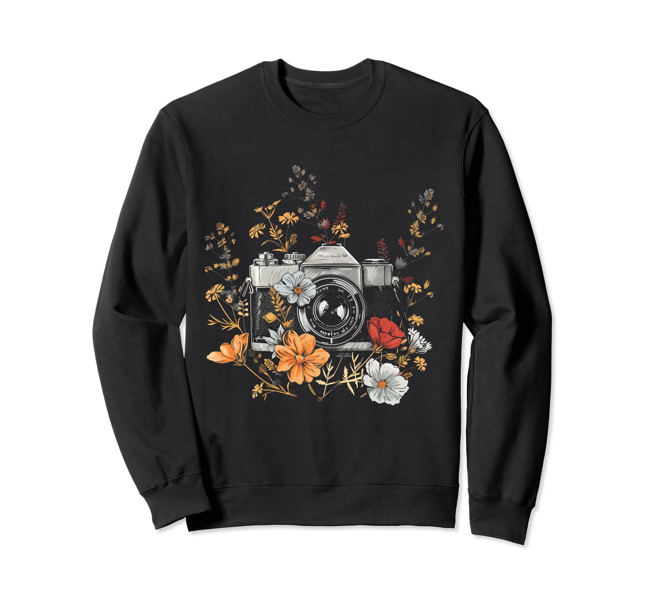 Photographer Camera Flowers Photography Sweatshirt - Novelty Apparel Unisex - T-Shirt, Sweatshirt, Hoodie