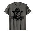 Meowdy Cat Cowboy Funny Country Cat T-Shirt - Novelty Apparel Unisex - T-Shirt, Sweatshirt, Hoodie