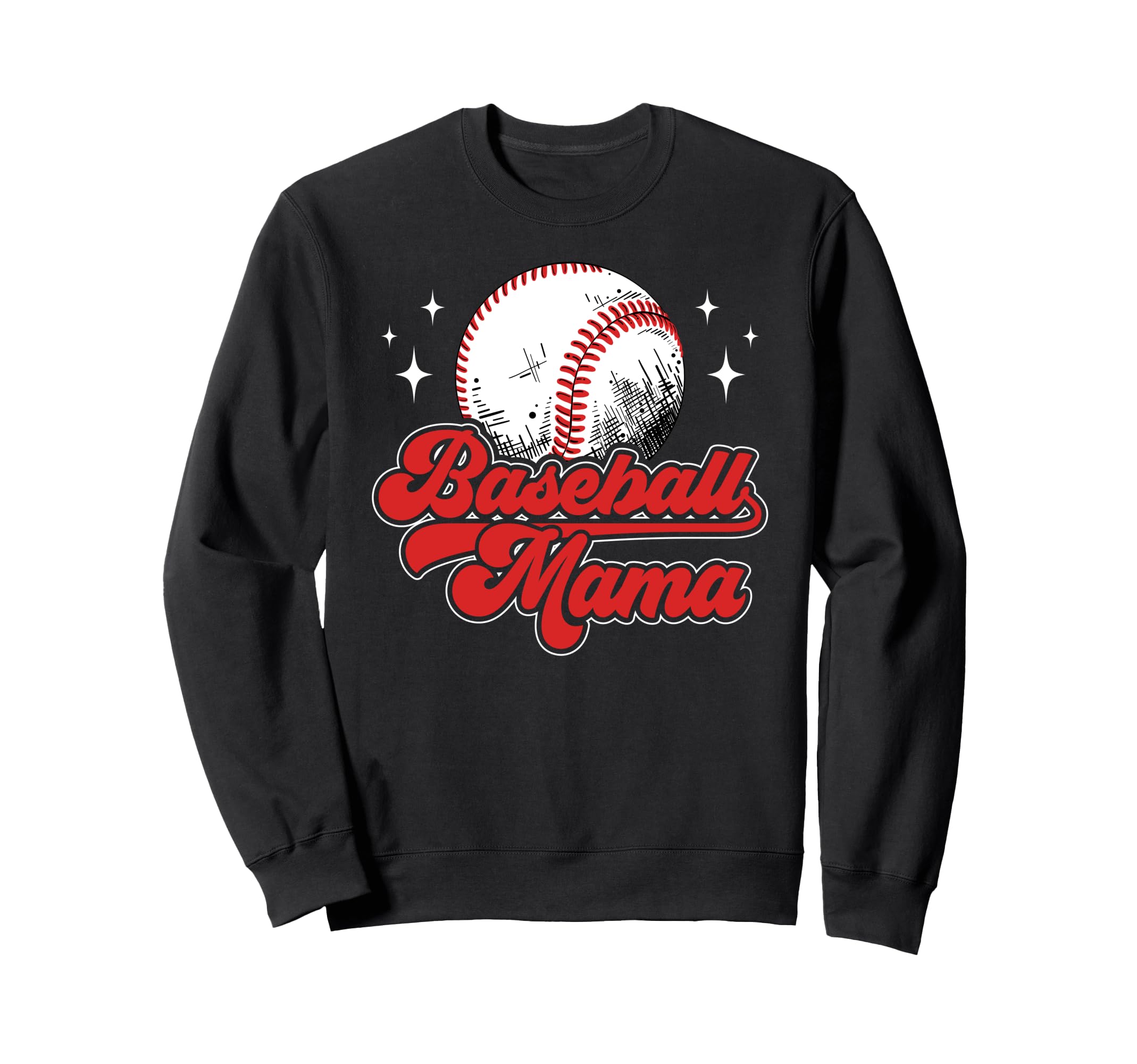 Baseball Mama Baseball Mom Baseball Sweatshirt - Unique Graphic Unisex - T-Shirt, Sweatshirt, Hoodie