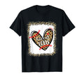 Bleached Leopard Heart Baseball T-Shirt - Aesthetic Graphic for Adults - T-Shirt, Sweatshirt, Hoodie