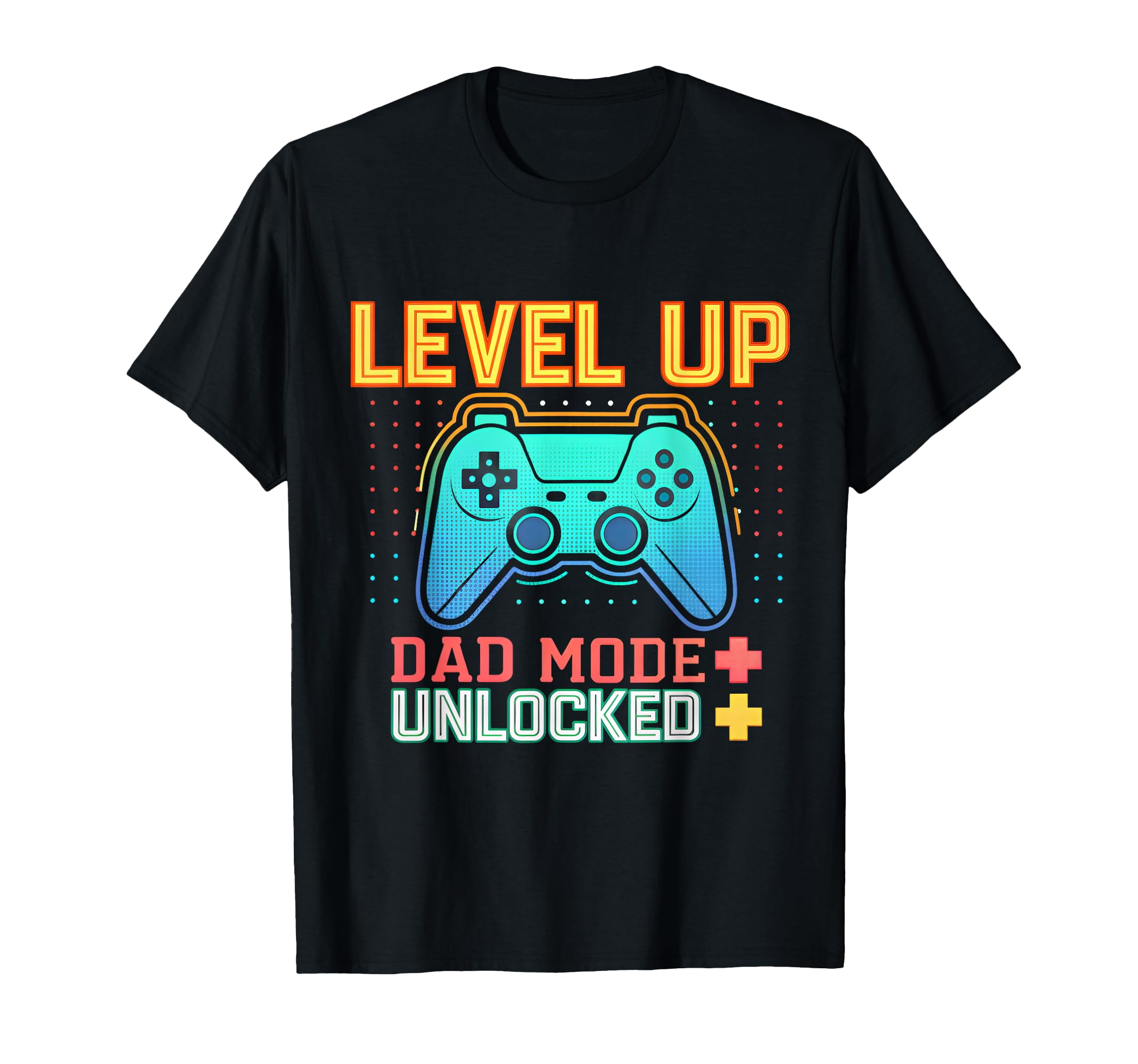 Funny Gamer Fathers Day Level Up Dad T-Shirt - Graphic Print for Adults - T-Shirt, Sweatshirt, Hoodie