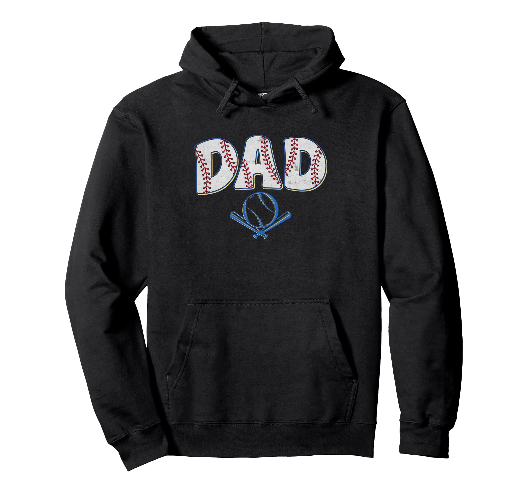 Baseball Dad Happy Fathers Day Baseball Hoodie - Unique Graphic for Adults - T-Shirt, Sweatshirt, Hoodie