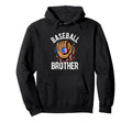Baseball Brother Usa Flag Hoodie - Unique Graphic Unisex - T-Shirt, Sweatshirt, Hoodie