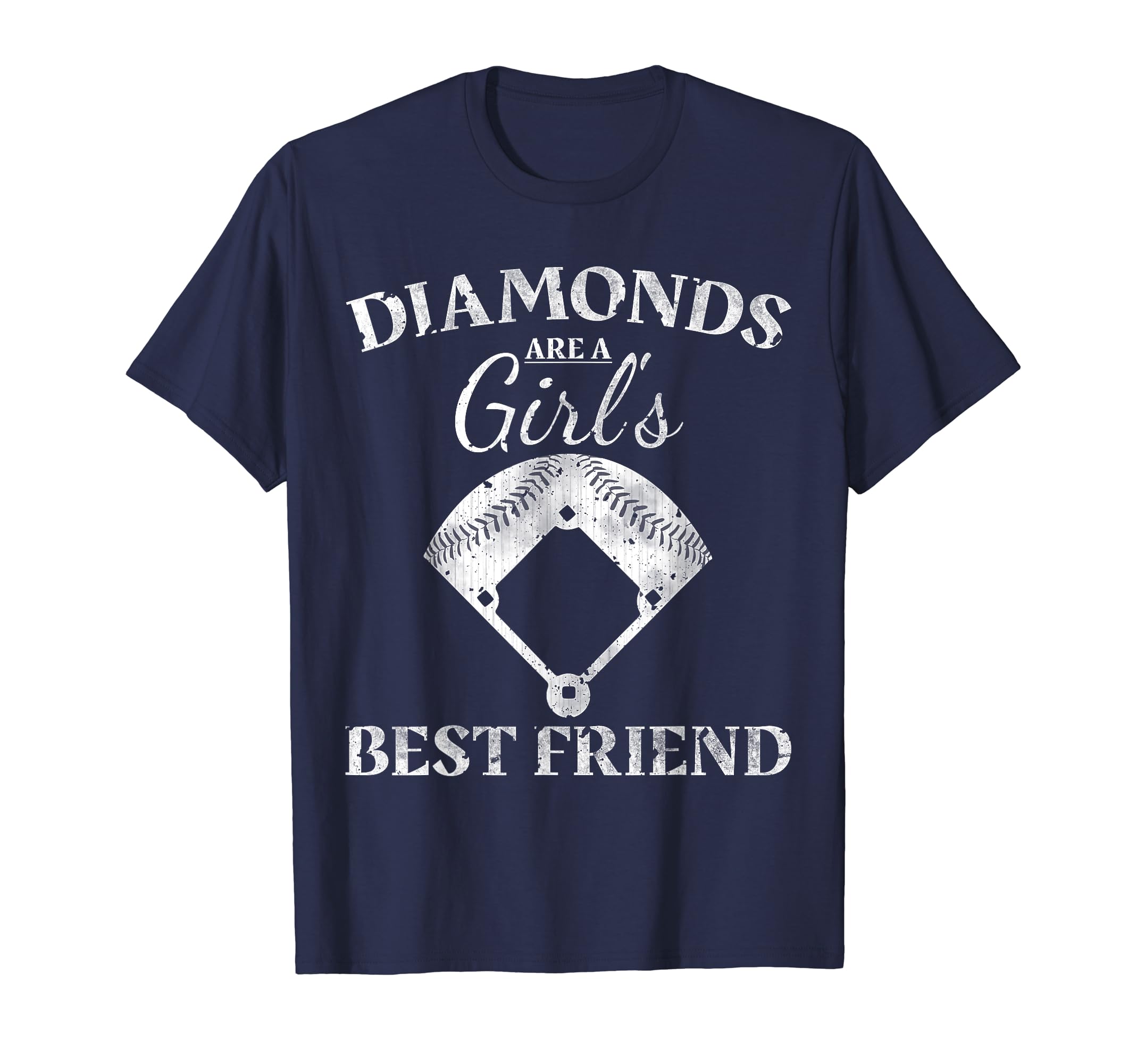 Diamonds Are Best Friend Baseball Sweatshirt - Novelty Apparel for Adults - T-Shirt, Sweatshirt, Hoodie