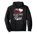 My Heart Is That Field Baseball Heart Mom Hoodie - Custom Art Print Unisex - T-Shirt, Sweatshirt, Hoodie