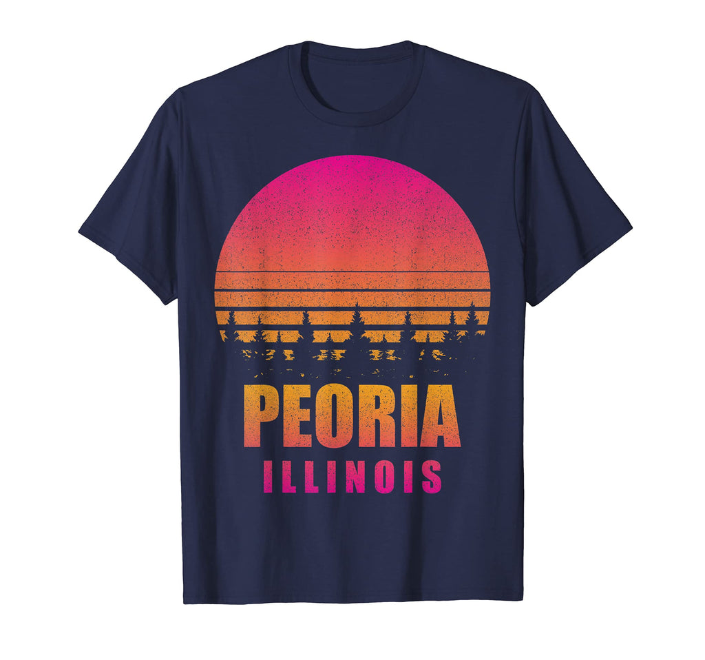 Peoria Illinois Il 70S 80S Souvenir T-Shirt - Streetwear Style Men Women - T-Shirt, Sweatshirt, Hoodie