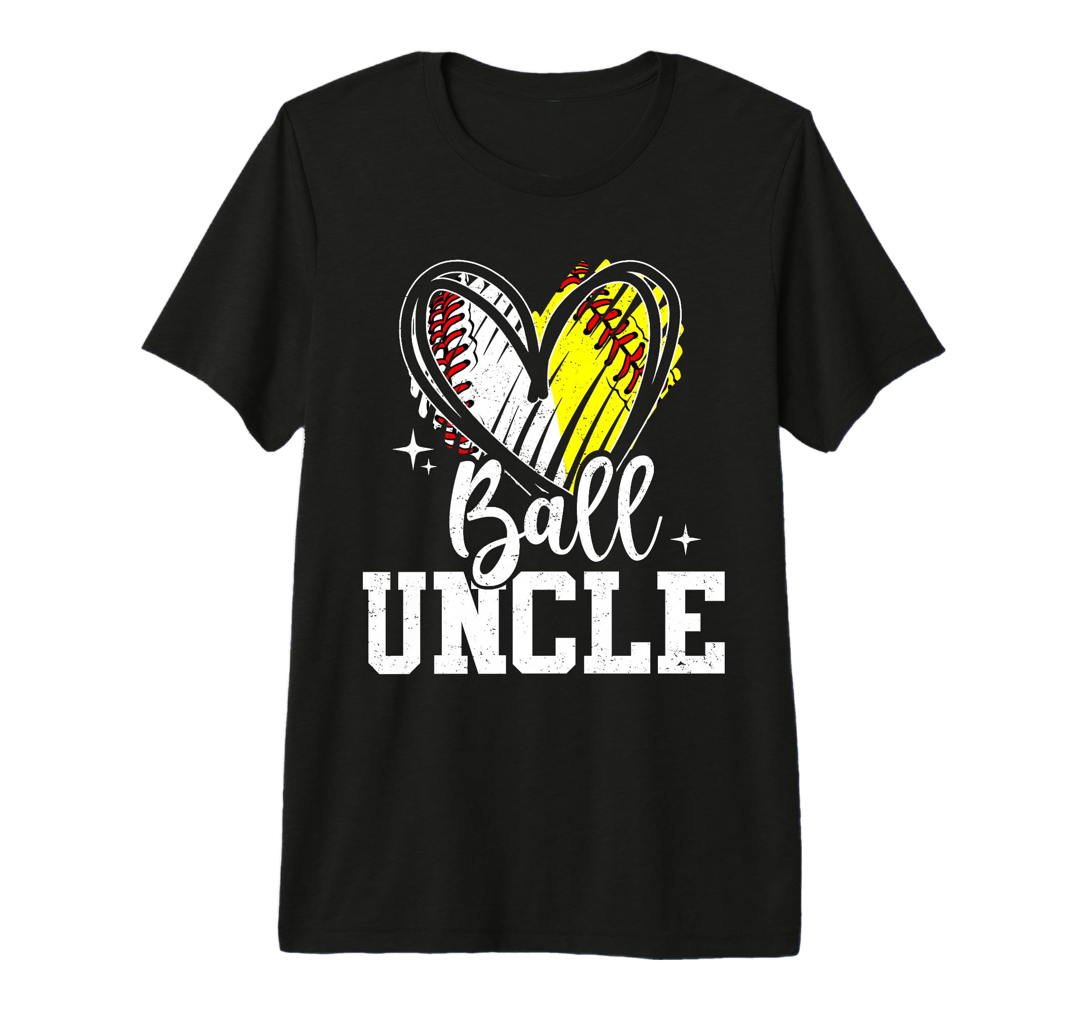 Ball Uncle Softball Baseball Uncle Tri T-Shirt - Minimalist Print Unisex - T-Shirt, Sweatshirt, Hoodie
