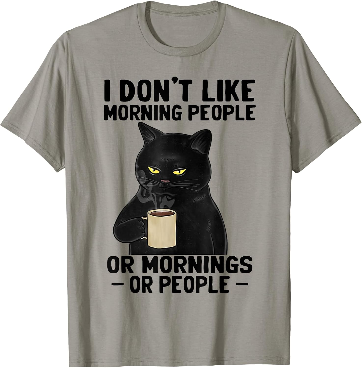I Don't Like Morning People Or Mornings - Adult & Kids T-Shirts, Sweatshirts & Hoodies apparel design preview 1