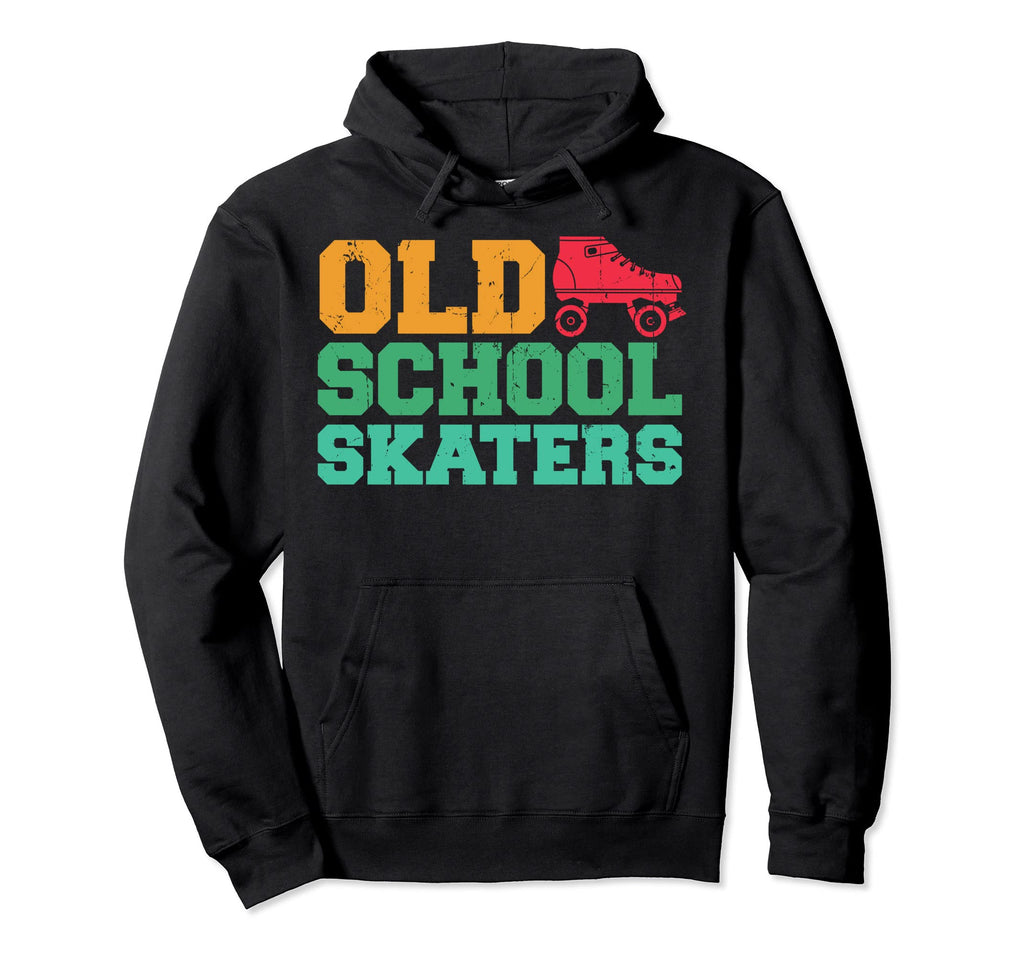 Old School Skaters Roller Skates Lover Hoodie - Aesthetic Graphic Unisex - T-Shirt, Sweatshirt, Hoodie