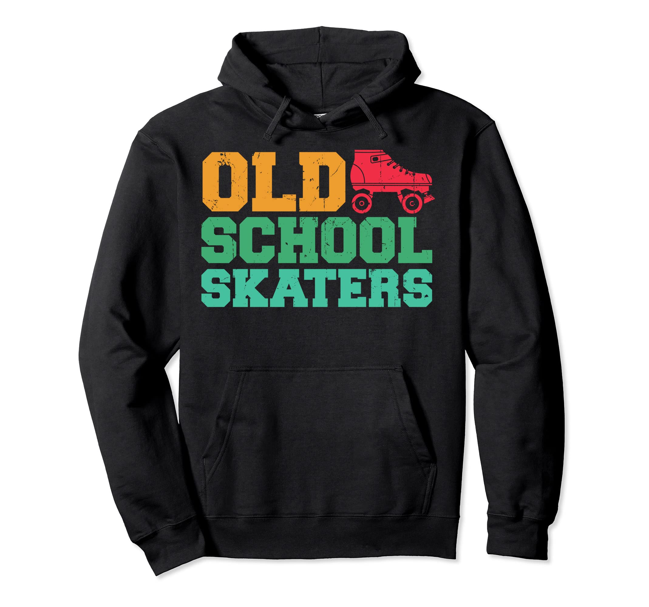 Old School Skaters Roller Skates Lover Hoodie - Aesthetic Graphic Unisex - T-Shirt, Sweatshirt, Hoodie