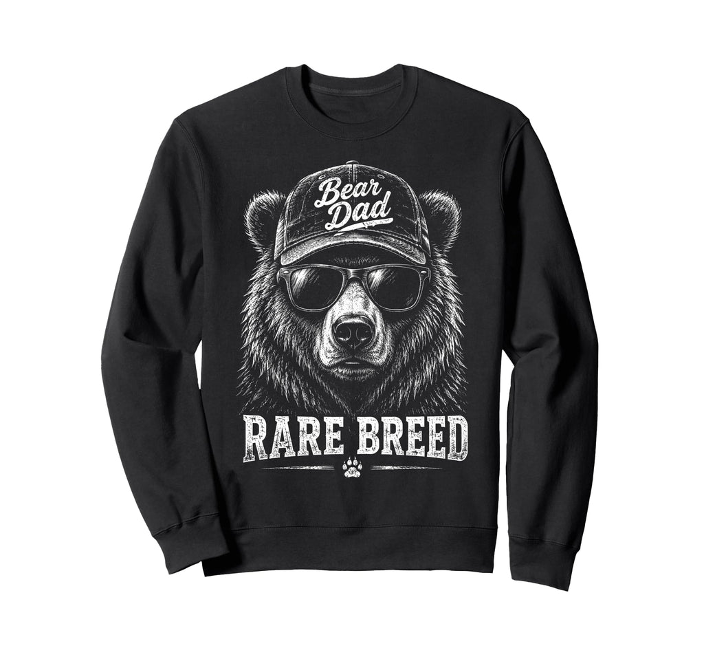 Bear Dad One Kind Funny Big Father Sweatshirt - Unique Graphic Men Women - T-Shirt, Sweatshirt, Hoodie